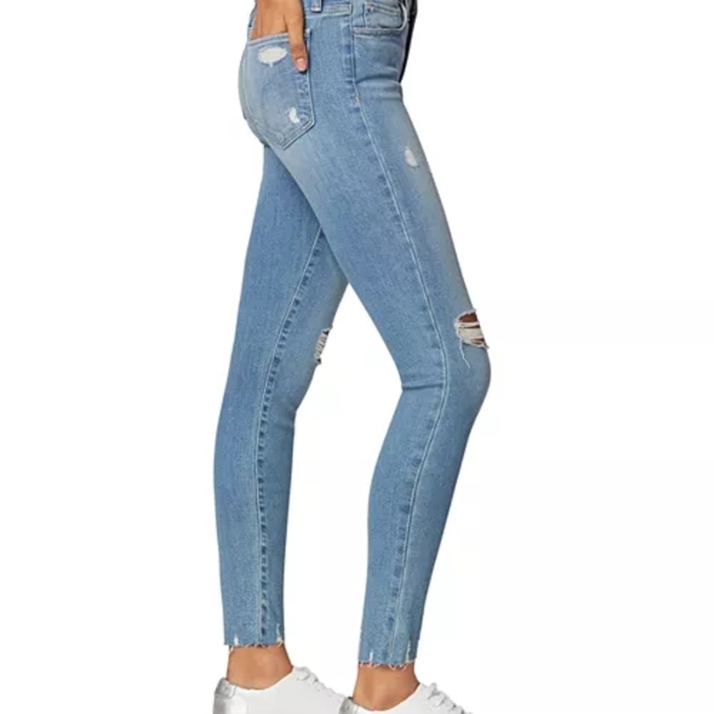Joe's Jeans Light Blue Skinny Distressed Jeans - Picture 2 of 7